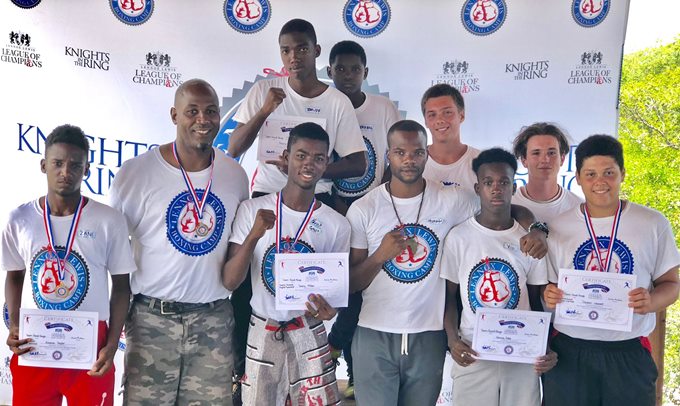 Participants at a previous Lennox Lewis League of Champions Summer Camp