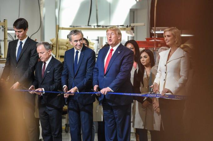 US President Donald Trump Inaugurates Louis Vuitton Site In Texas