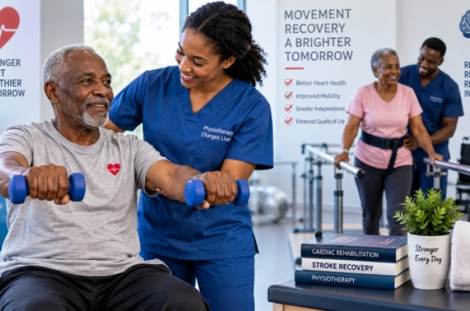 Role of physiotherapy in heart disease and stroke recovery