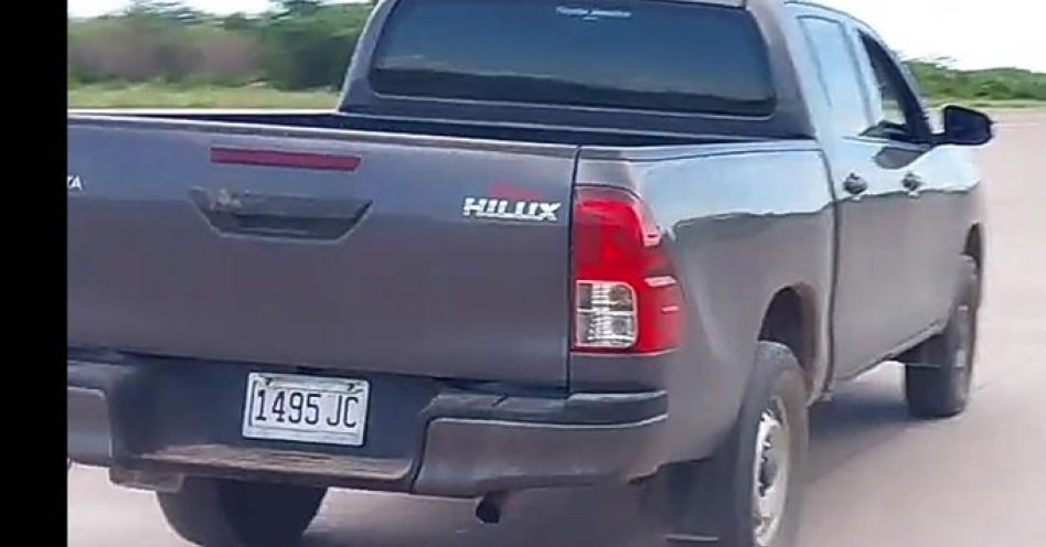 This grey Toyota Hilux was stolen from Old Harbour in the early hours of this morning.
