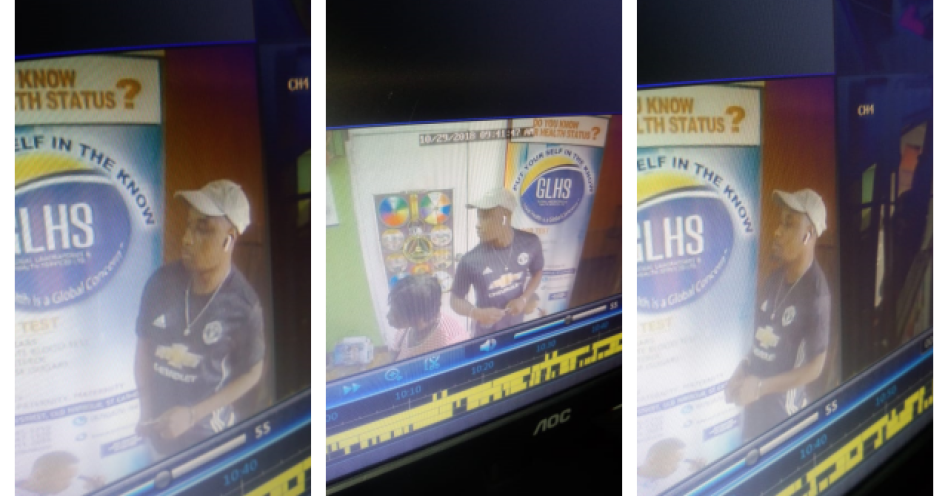 An image of the suspect being sought by the Old Harbour police